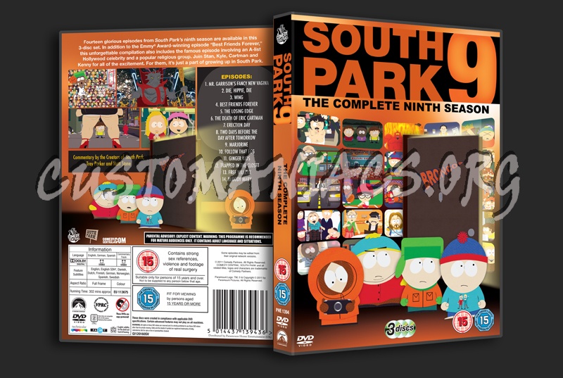 South Park Season 9 dvd cover
