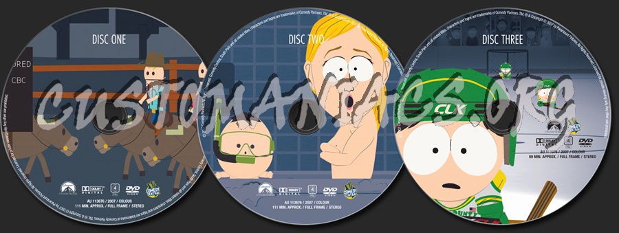 South Park Season 10 dvd label