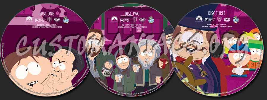 South Park Season 11 dvd label