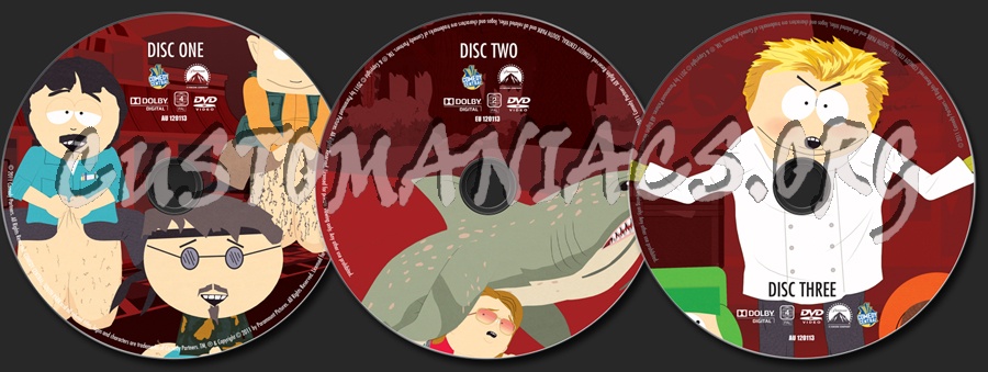 South Park Season 14 dvd label