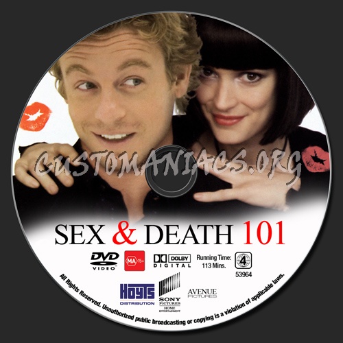 Sex & Death 101 dvd label