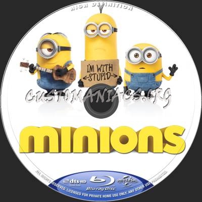 Minions blu-ray label