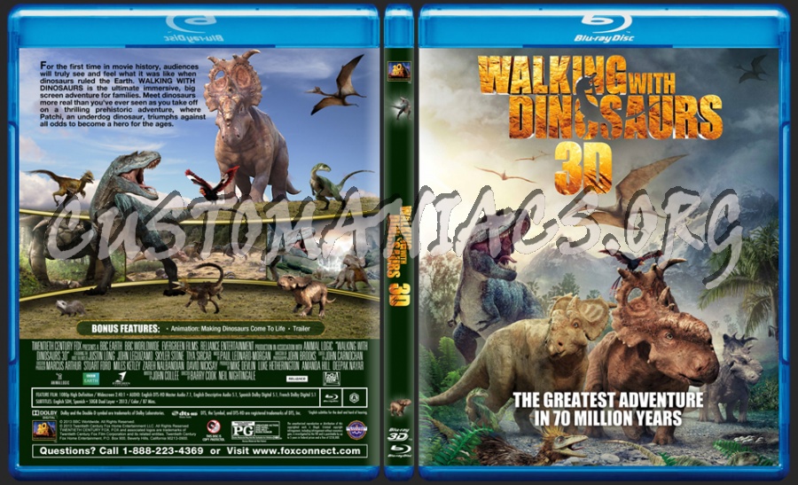 Walking With Dinosaurs 3D dvd cover