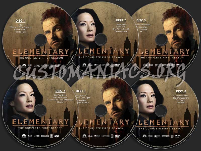 Elementary - Season 1 dvd label