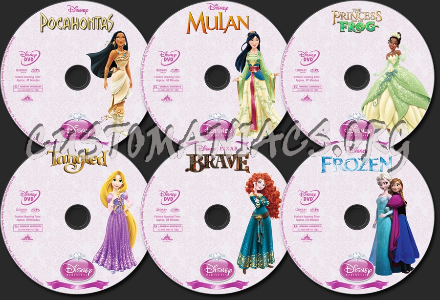 Disney Princess Collection dvd label