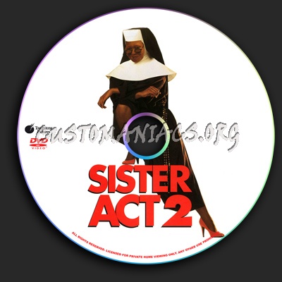 Sister Act 2 dvd label