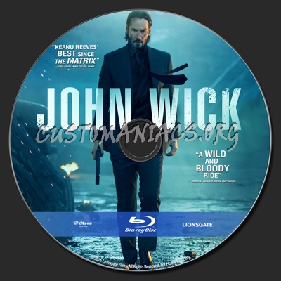 John Wick blu-ray label