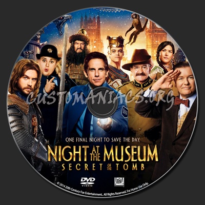 Night at the Museum: Secret of the Tomb dvd label