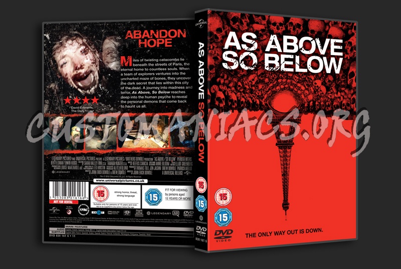 As Above So Below dvd cover