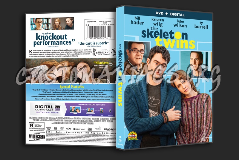 The Skeleton Twins dvd cover