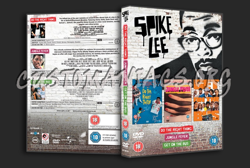Spike Lee: Do the Right Thing / Jungle Fever / Get on the Bus dvd cover