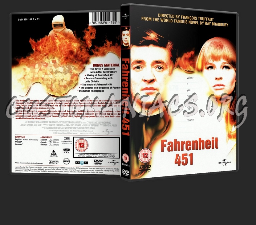 Fahrenheit 451 dvd cover