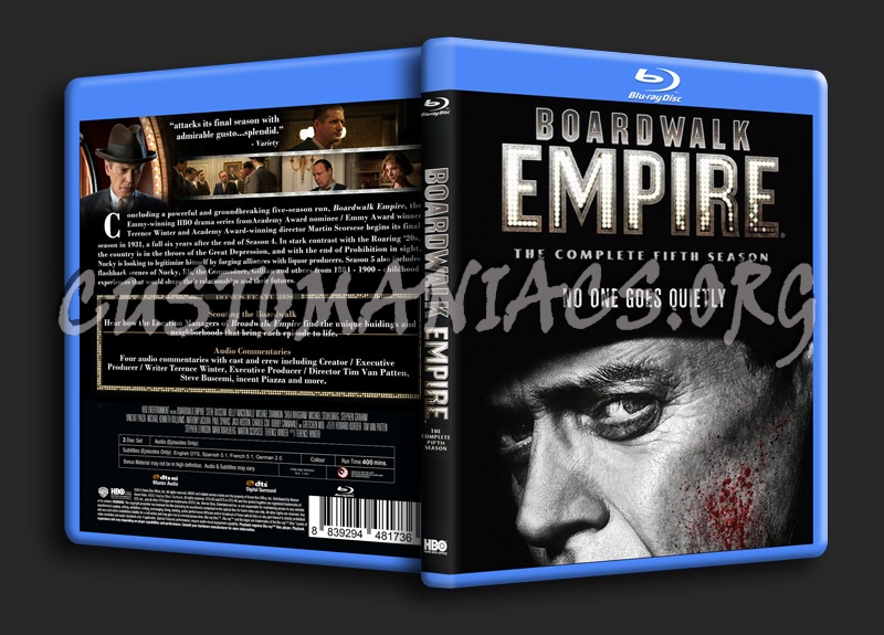 Boardwalk Empire Season 5 blu-ray cover