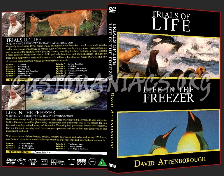 Trials of Life & Life in the Freezer dvd cover