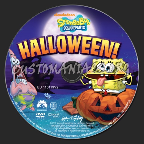 Spongebob Squarepants Halloween! dvd label