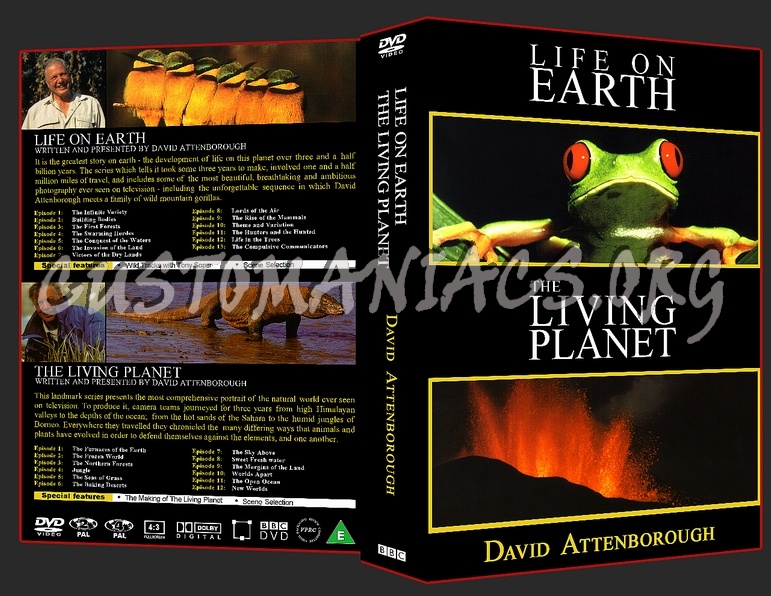 Life on Earth & The Living Planet dvd cover