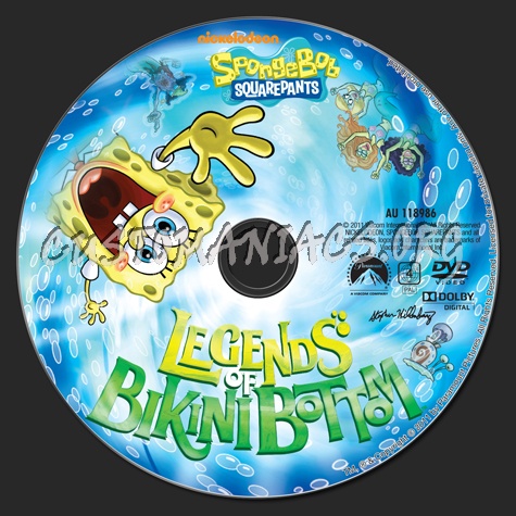 Spongebob Squarepants Legends of Bikini Bottom dvd label