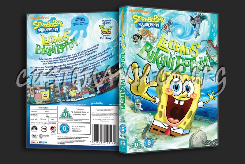 Spongebob Squarepants Legends of Bikini Bottom dvd cover