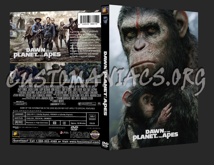 Dawn of the Planet of the Apes dvd cover