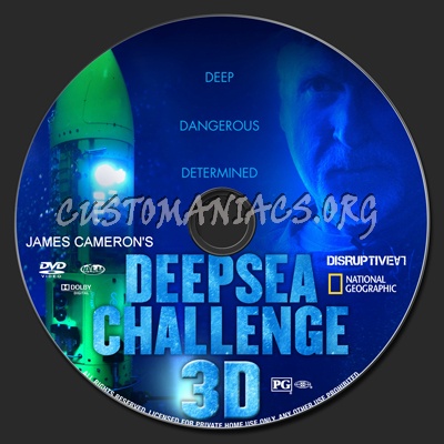 Deepsea Challenge dvd label