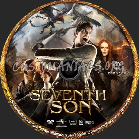 Seventh Son (2014) dvd label
