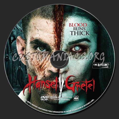 Hansel vs. Gretel dvd label