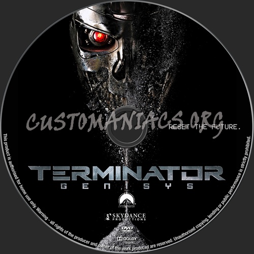 Terminator Genisys dvd label