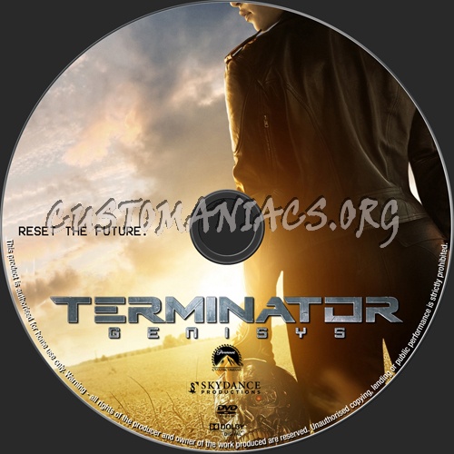 Terminator Genisys dvd label