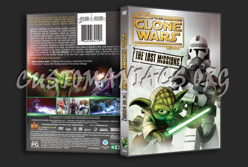 Star Wars The Clone Wars The Lost Missions Season 6 dvd cover