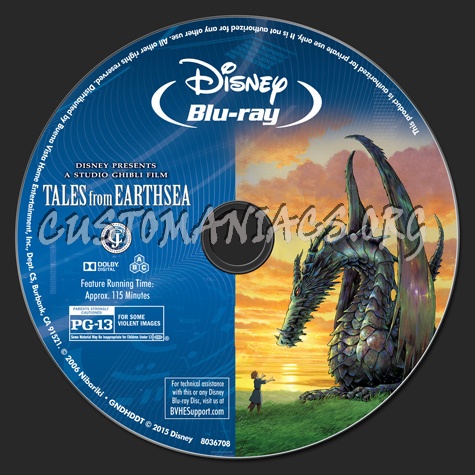 Tales from Earthsea blu-ray label