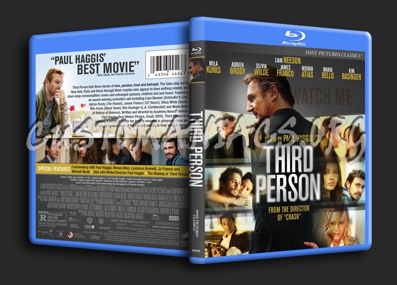 Third Person blu-ray cover