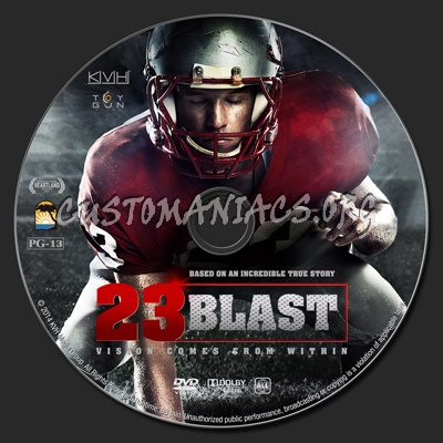 23 Blast dvd label