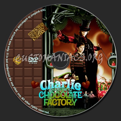 Charlie And The Chocolate Factory dvd label