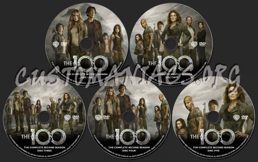 The 100 Season 2 dvd label