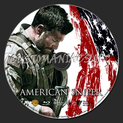 American Sniper blu-ray label