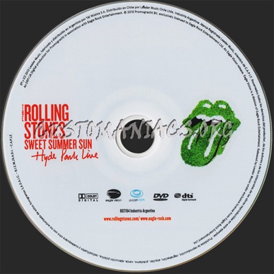 Rolling Stones Sweet Summer Sun dvd label