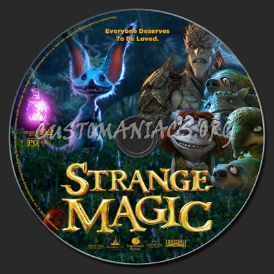 Strange Magic dvd label