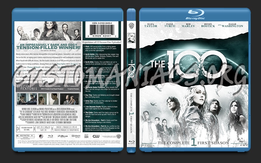 The 100 Season 1 blu-ray cover