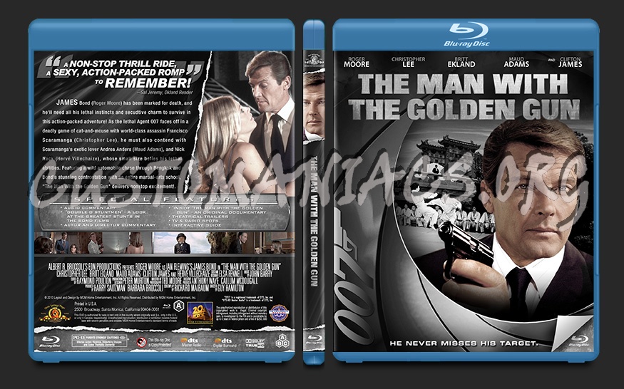 The Man With the Golden Gun blu-ray cover