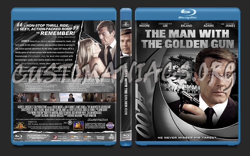 The Man With the Golden Gun blu-ray cover