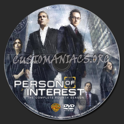 Person of Interest Season 4 dvd label