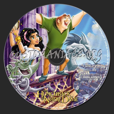 The Hunchback of Notre Dame blu-ray label