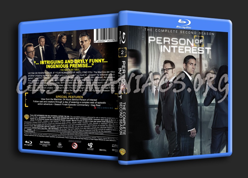 Person of Interest Season 2 blu-ray cover