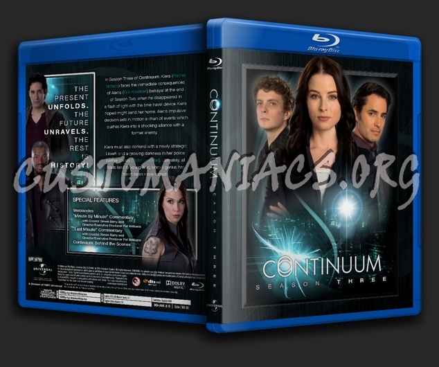 Continuum - Season 3 blu-ray cover