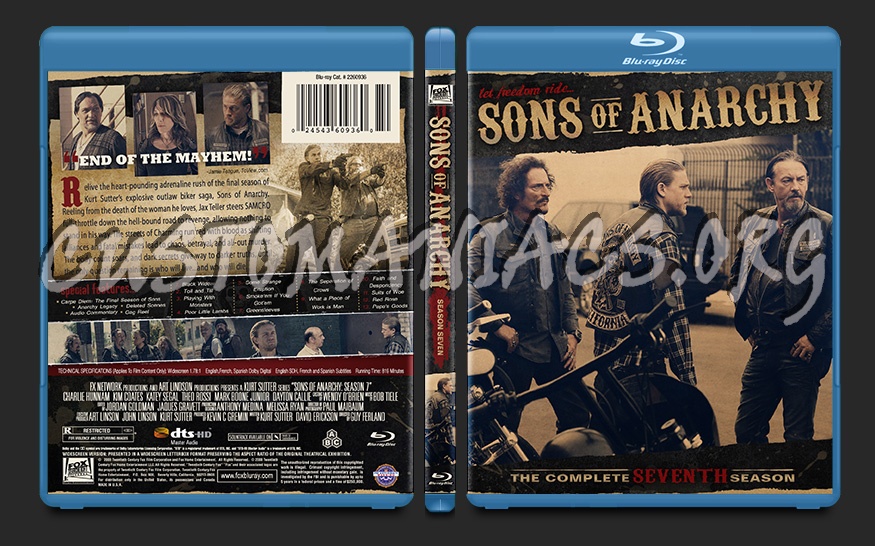 Sons of Anarchy Season Seven blu-ray cover