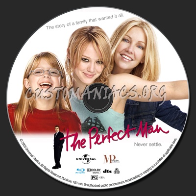 The Perfect Man blu-ray label