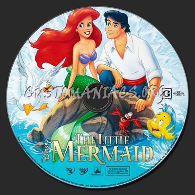 The Little Mermaid (1989) dvd label