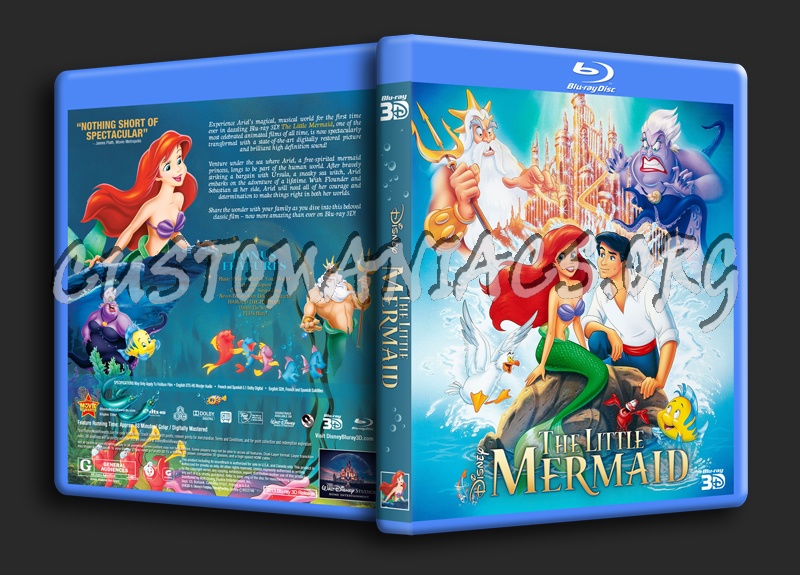 The Little Mermaid 3D (1989) dvd cover