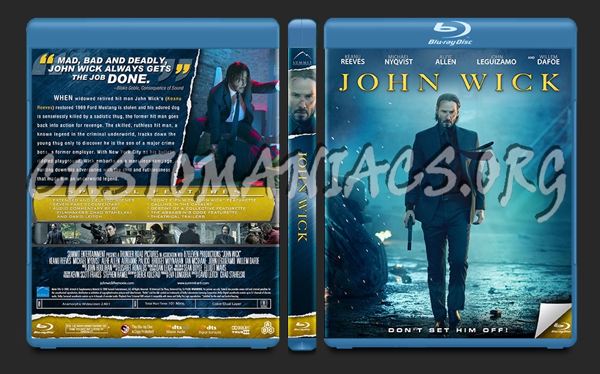 John Wick blu-ray cover