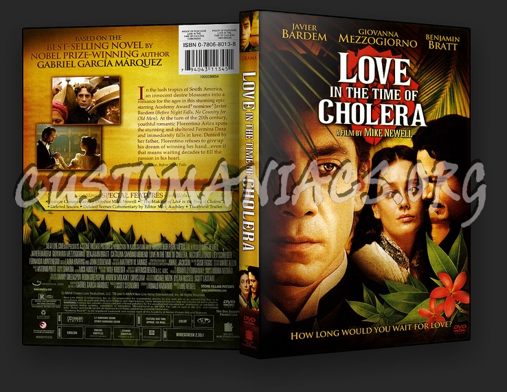 Love In The Time Of Cholera dvd cover